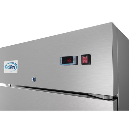 Koolmore 29" Stainless Steel Solid Door Commercial Reach-In Refrigerator Cooler  - 19 cu. ft () RIR-1D-SS-19C